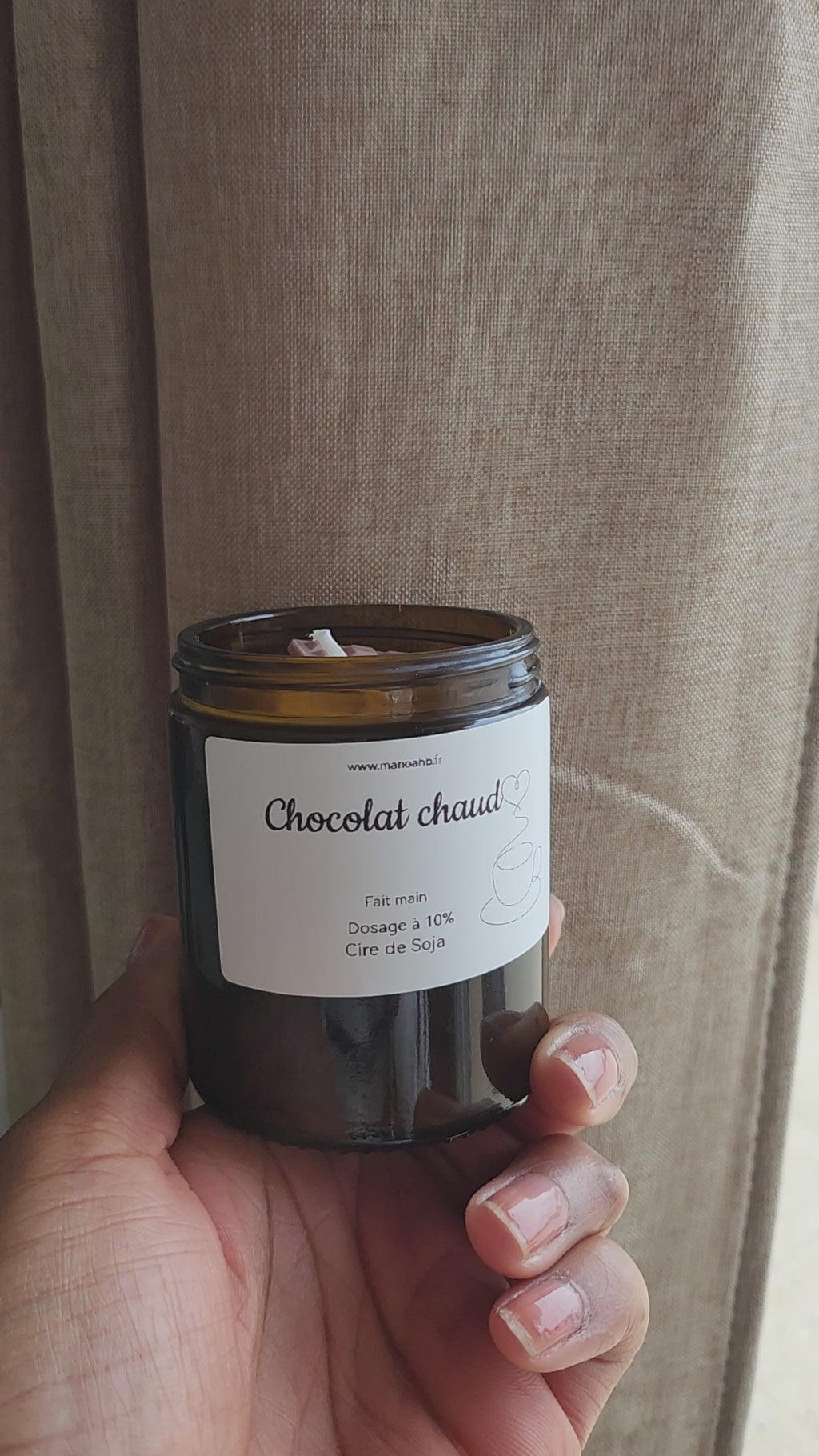Bougie "Chocolat chaud"