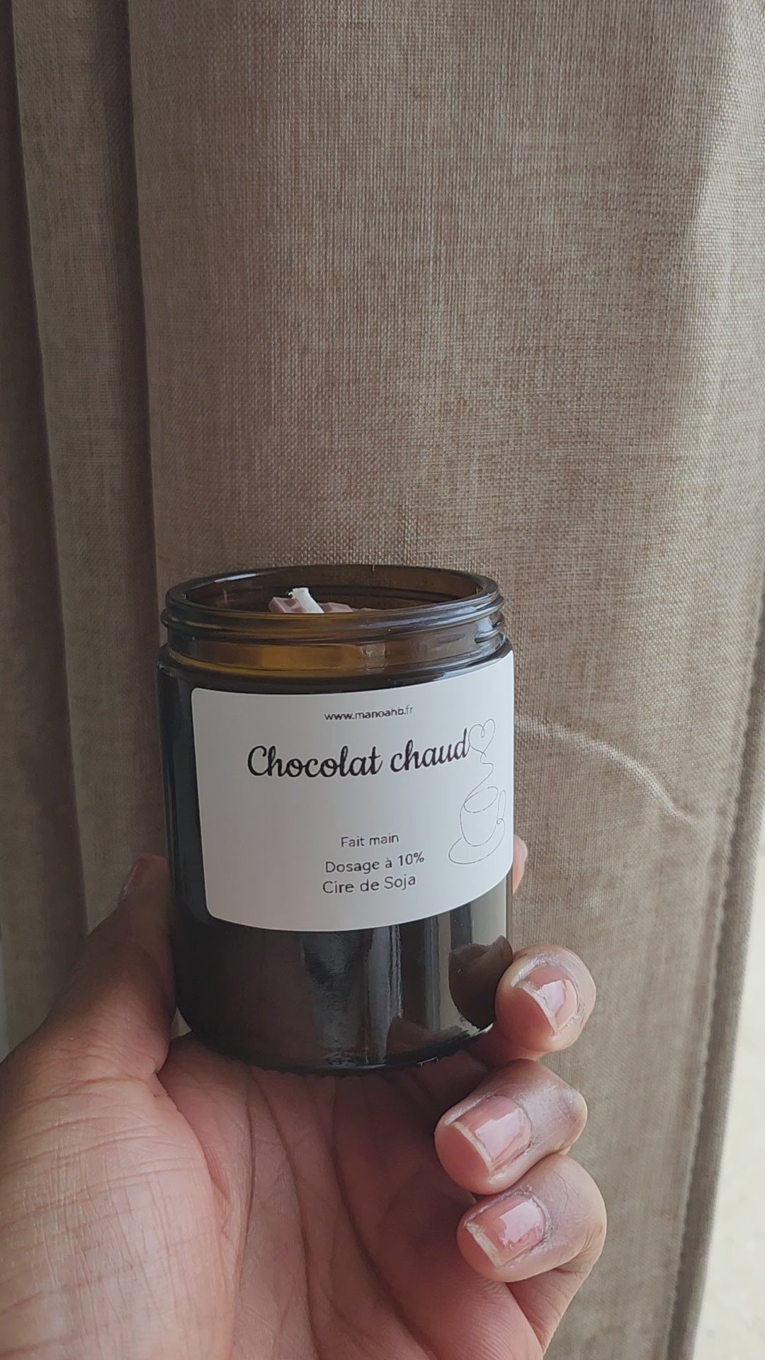 Bougie "Chocolat chaud"