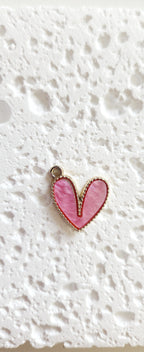 Charms à choisir – Coeur résine