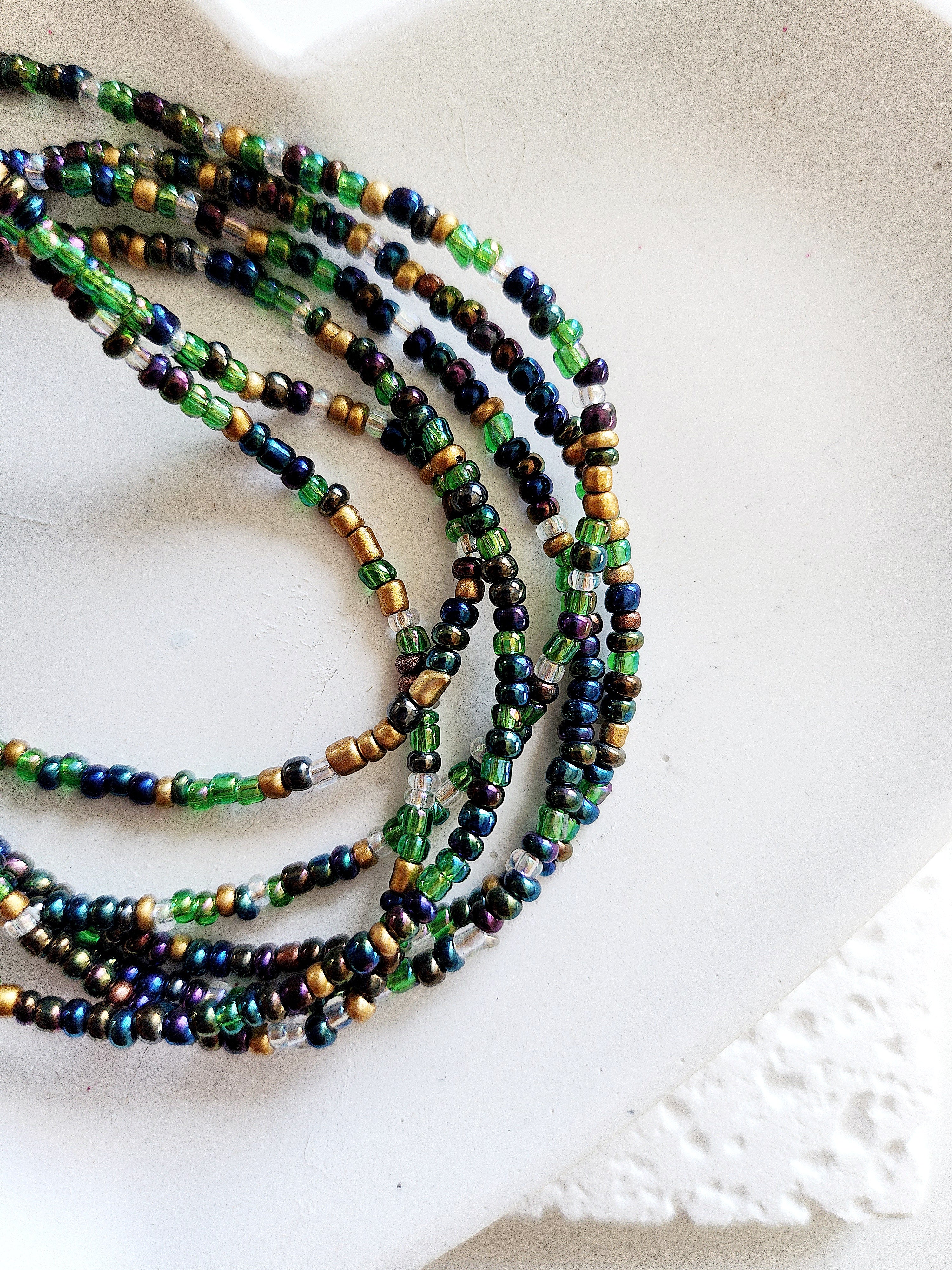 Collier à composer – perles de rocaille