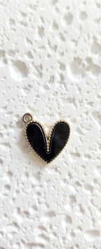 Charms à choisir – Coeur résine