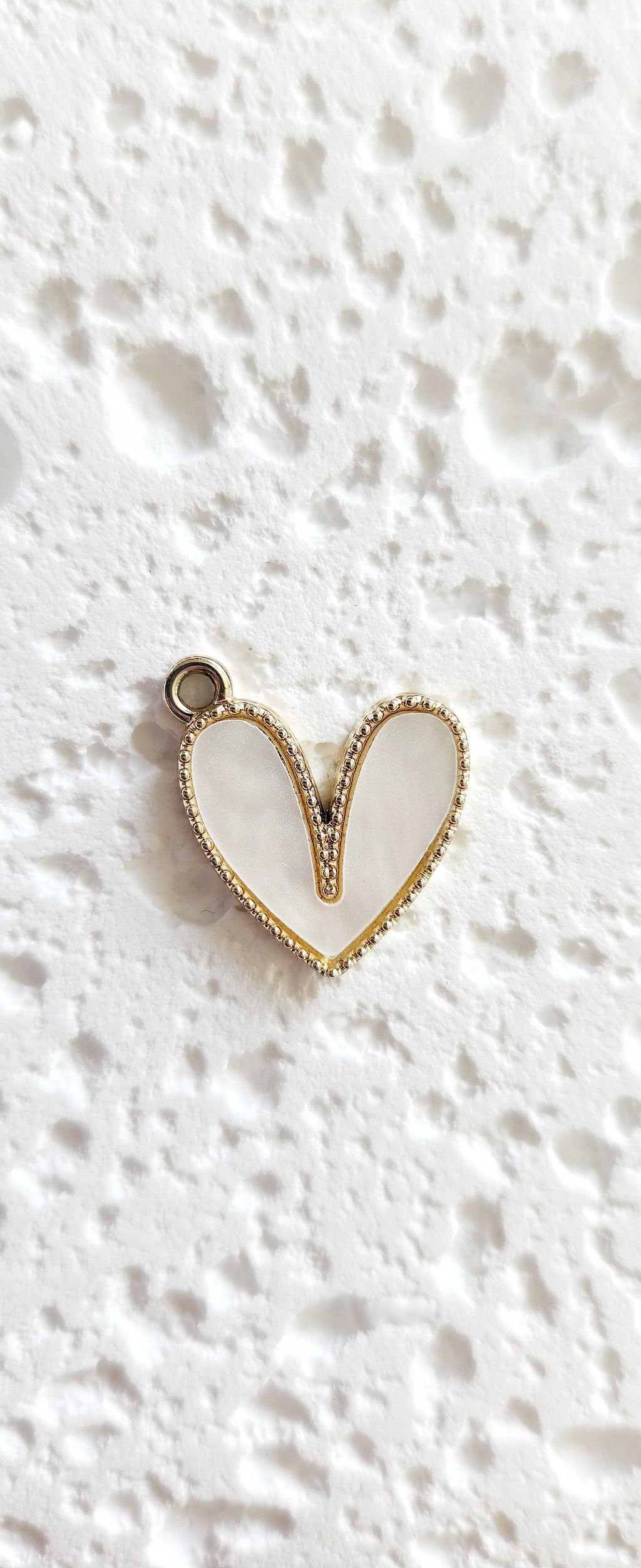 Charms à choisir – Coeur résine